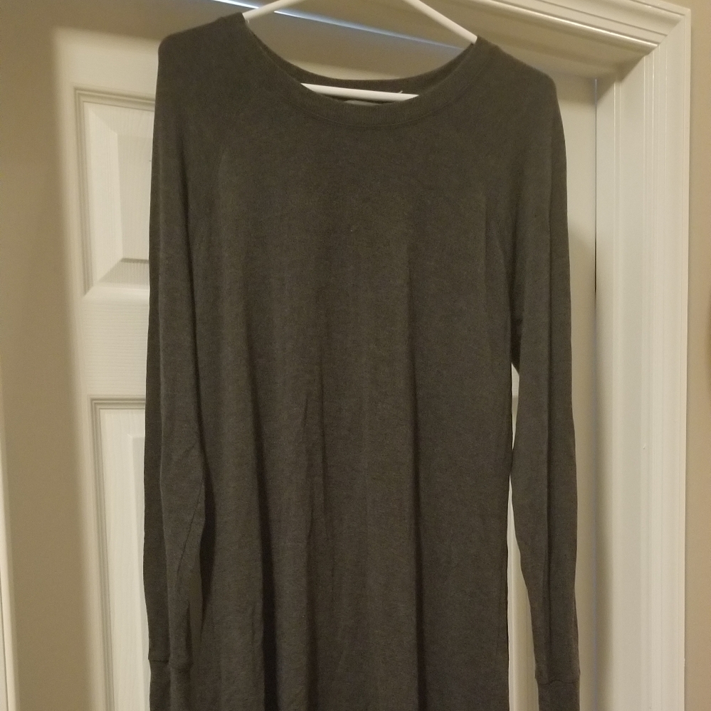 Athleta Sweatshirt or Tunic Charcoal Gray